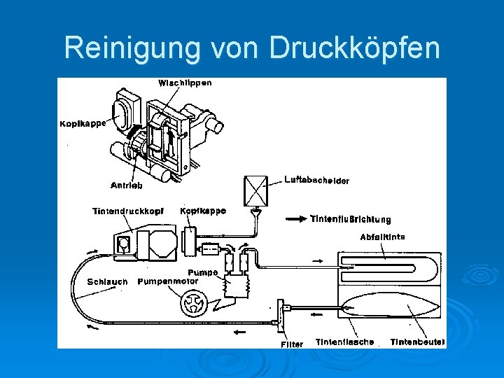 Reinigung von Druckköpfen 