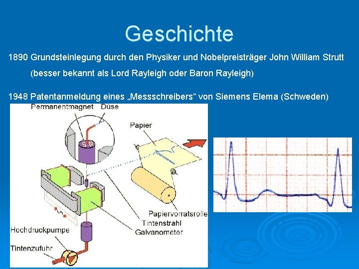 Geschichte 1890 Grundsteinlegung durch den Physiker und Nobelpreisträger John William Strutt (besser bekannt als