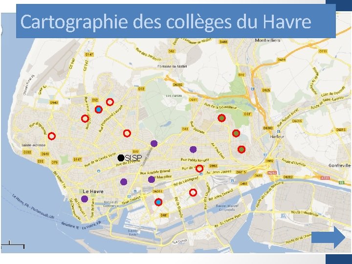 Cartographie des collèges du Havre SISP 