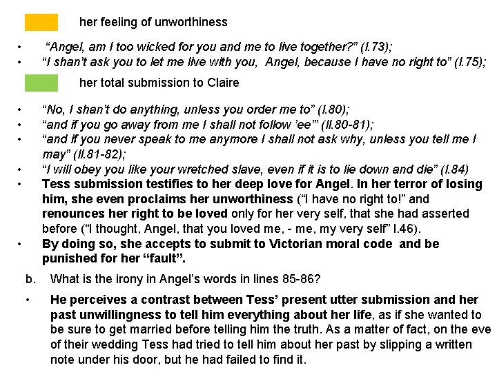 her feeling of unworthiness • • “Angel, am I too wicked for you and