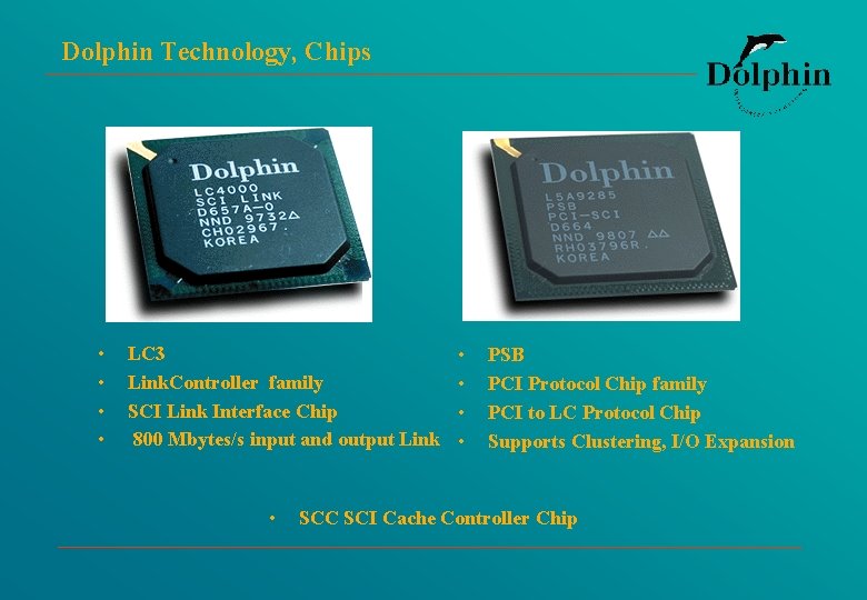 Dolphin Technology, Chips • • LC 3 Link. Controller family SCI Link Interface Chip
