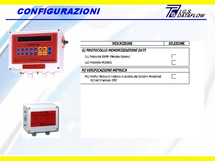 CONFIGURAZIONI 