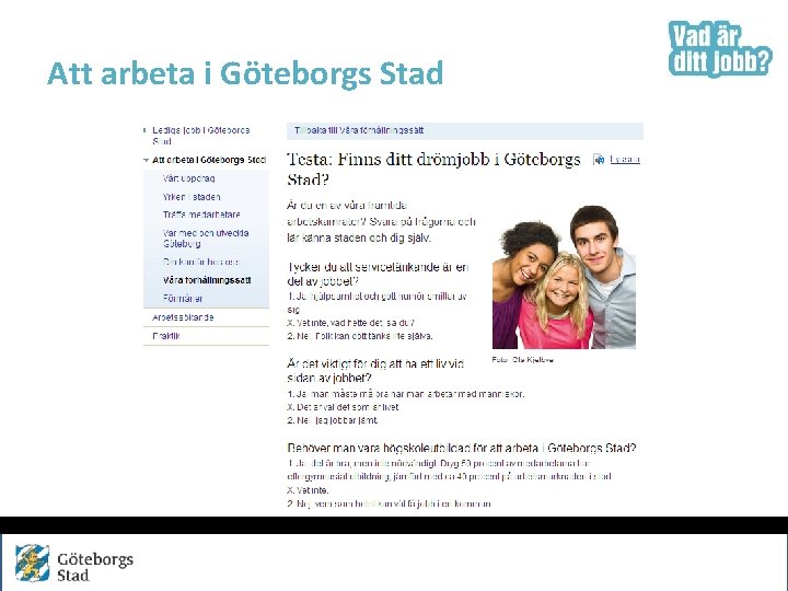 Att arbeta i Göteborgs Stad 