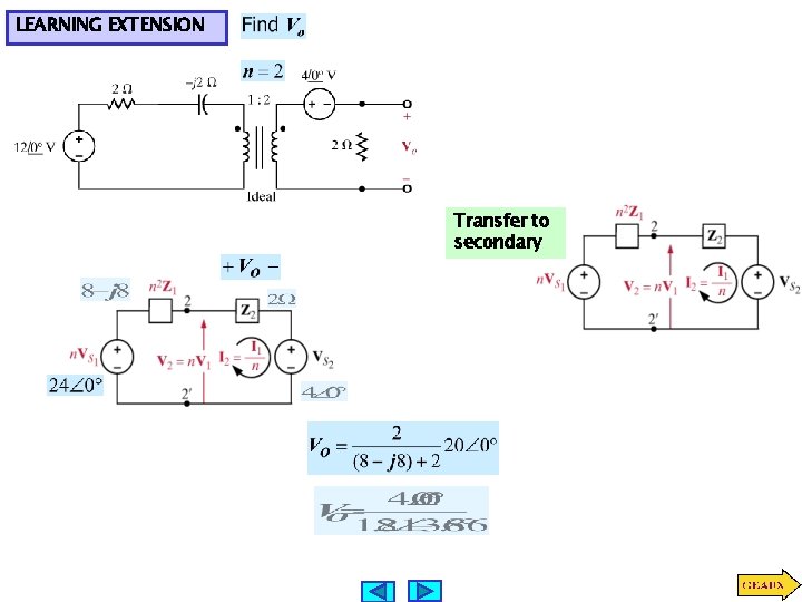 LEARNING EXTENSION Transfer to secondary 
