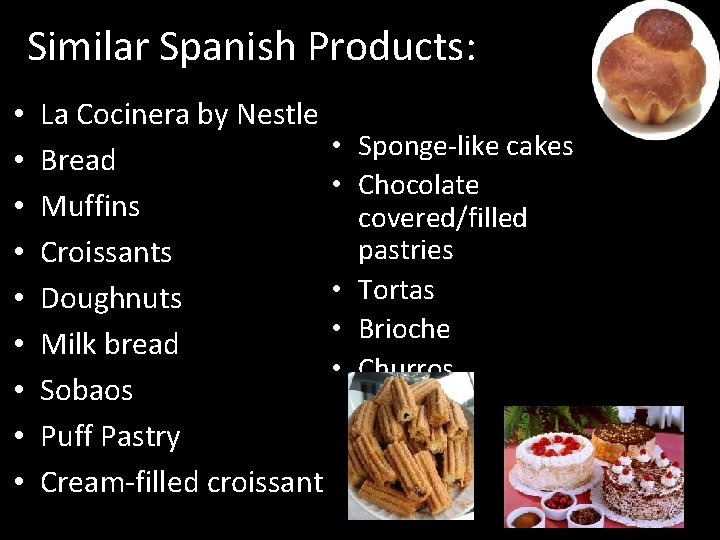 Similar Spanish Products: • • • La Cocinera by Nestle • Bread • Muffins