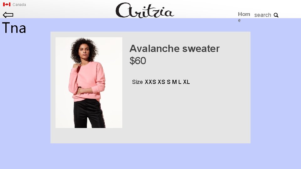 Canada Tna New Bran Hom ds e Avalanche sweater $60 Size XXS XS S