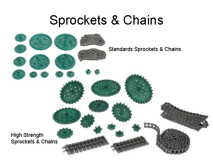 Sprockets & Chains Standards Sprockets & Chains High Strength Sprockets & Chains J. M.