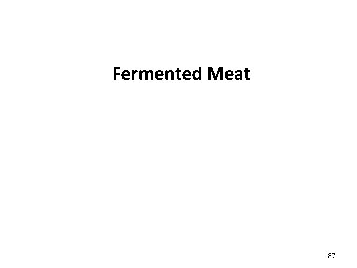 Fermented Meat 87 