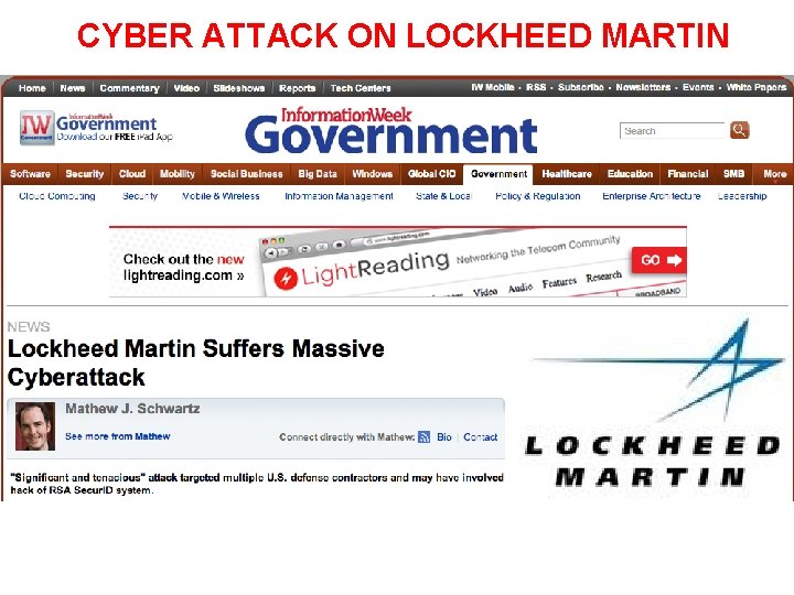 CYBER ATTACK ON LOCKHEED MARTIN 