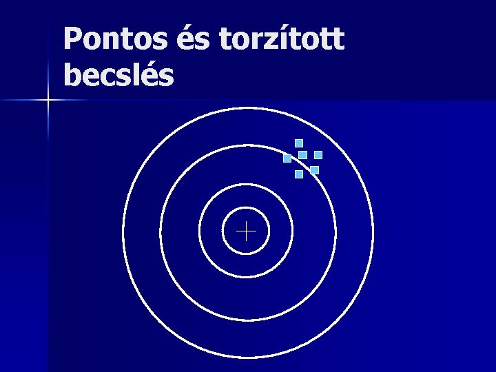 Pontos és torzított becslés 