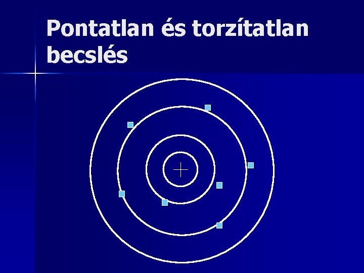 Pontatlan és torzítatlan becslés 