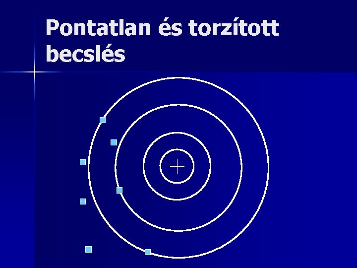 Pontatlan és torzított becslés 