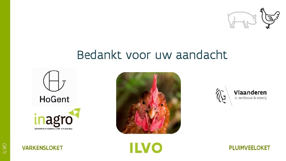 ILVO Bedankt voor uw aandacht 