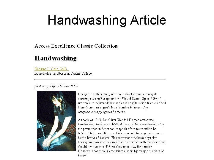 Handwashing Article 