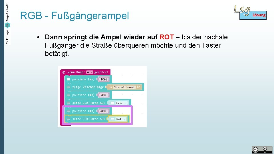 RGB - Fußgängerampel • Dann springt die Ampel wieder auf ROT – bis der