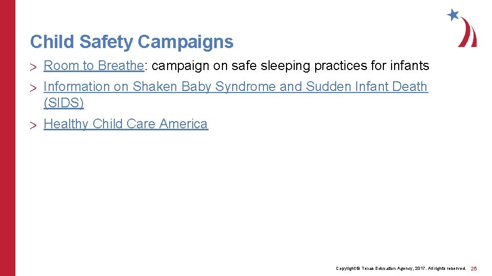 Child Safety Campaigns > Room to Breathe: campaign on safe sleeping practices for infants Child Safety Campaigns > Room to Breathe: campaign on safe sleeping practices for infants