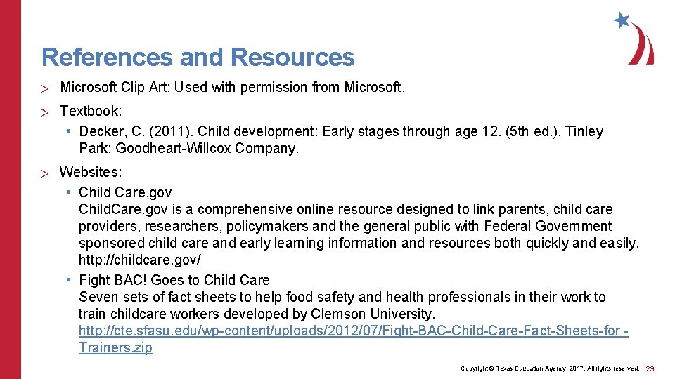 References and Resources > Microsoft Clip Art: Used with permission from Microsoft. > Textbook: References and Resources > Microsoft Clip Art: Used with permission from Microsoft. > Textbook: