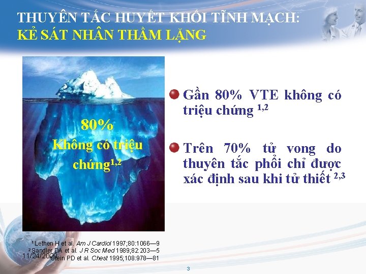 THUYÊN TẮC HUYẾT KHỐI TĨNH MẠCH: KẺ SÁT NH N THẦM LẶNG 80% Không