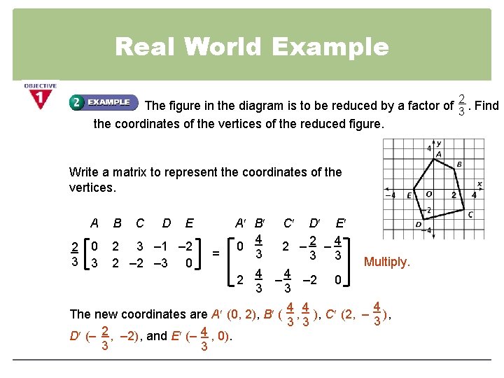 Real World Example 2 The figure in the diagram is to be reduced by Real World Example 2 The figure in the diagram is to be reduced by