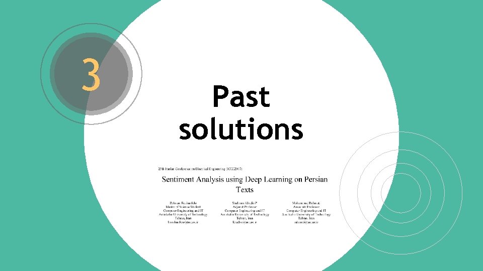 3 Past solutions 