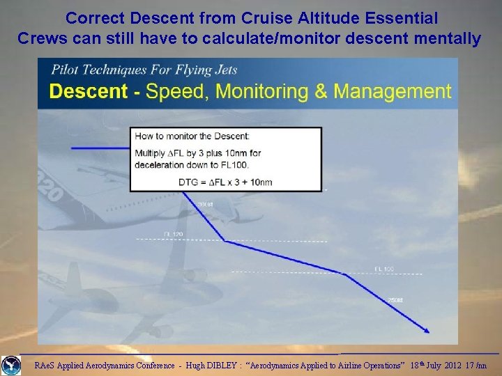 Correct Descent from Cruise Altitude Essential Crews can still have to calculate/monitor descent mentally
