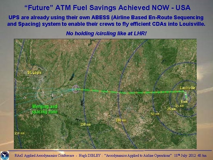 “Future” ATM Fuel Savings Achieved NOW - USA UPS are already using their own