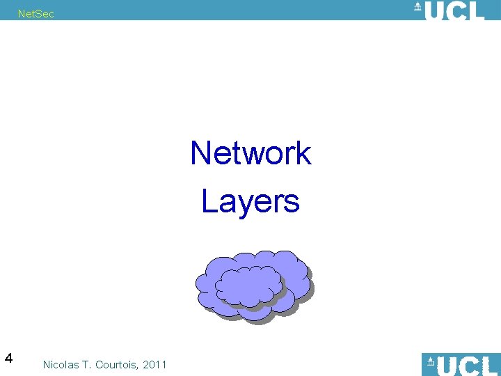 Net. Sec Network Layers 4 Nicolas T. Courtois, 2011 