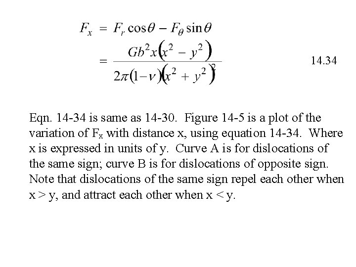 14. 34 Eqn. 14 -34 is same as 14 -30. Figure 14 -5 is