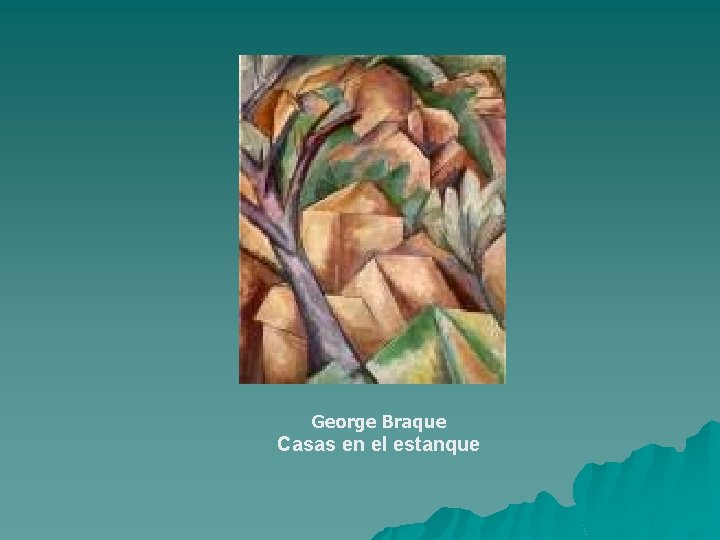 George Braque Casas en el estanque 