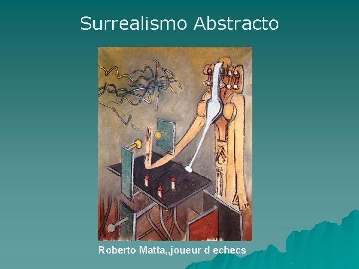 Surrealismo Abstracto Roberto Matta, , joueur d echecs 