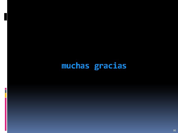 muchas gracias 30 