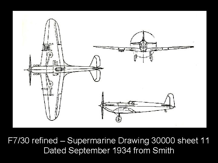 F 7/30 refined – Supermarine Drawing 30000 sheet 11 Dated September 1934 from Smith