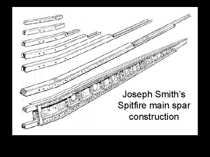 Joseph Smith’s Spitfire main spar construction 