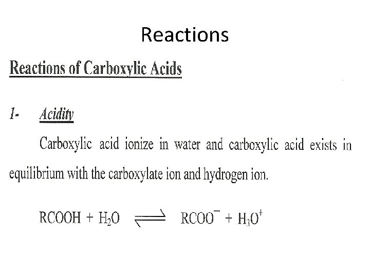 Reactions 