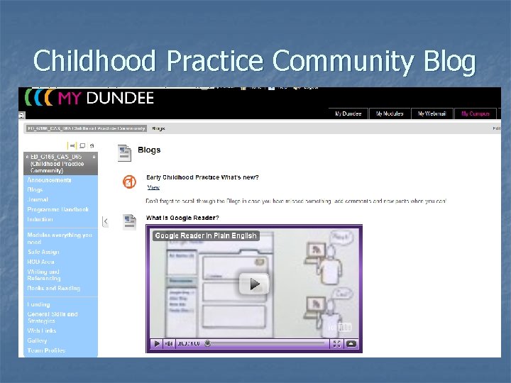 Childhood Practice Community Blog 
