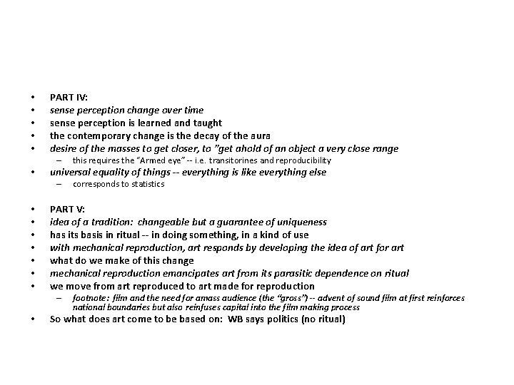  • • • PART IV: sense perception change over time sense perception is