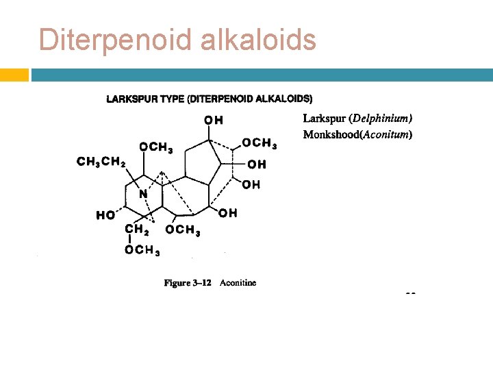 Diterpenoid alkaloids 