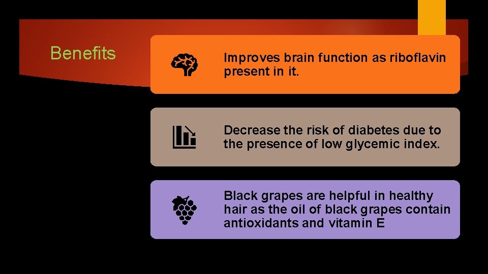 Benefits Improves brain function as riboflavin present in it. Decrease the risk of diabetes
