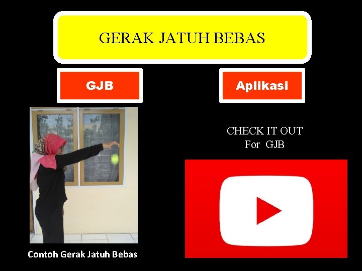 GERAK JATUH BEBAS GJB Aplikasi CHECK IT OUT For GJB Contoh Gerak Jatuh Bebas