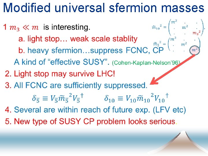 Modified universal sfermion masses 