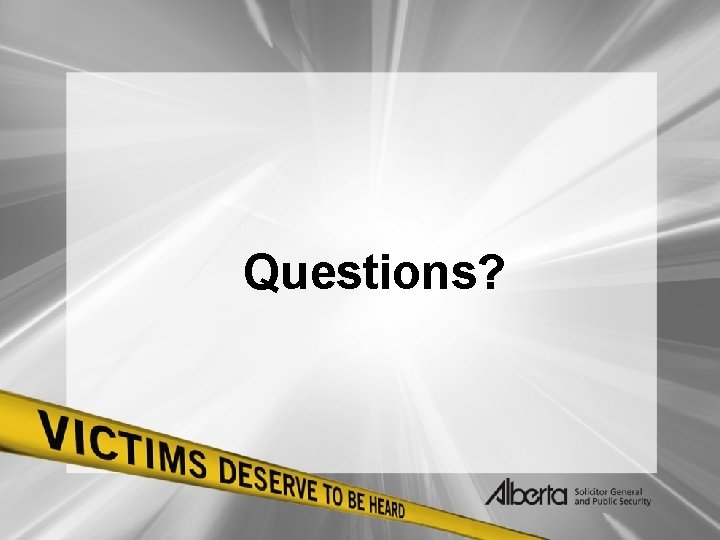 Questions? 