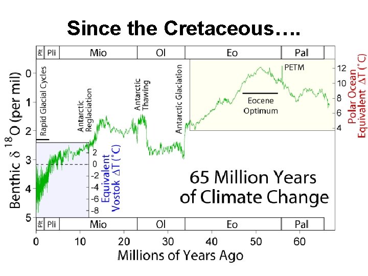 Since the Cretaceous…. 