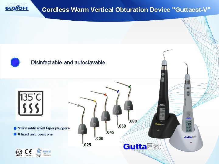 The tooth root canal hot obturation and endoac tivation Cordless Warm Vertical Obturation Device
