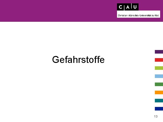 Gefahrstoffe 13 