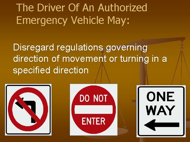 Safe Emergency Vehicle Driving Presentation Objectives Provide emergency