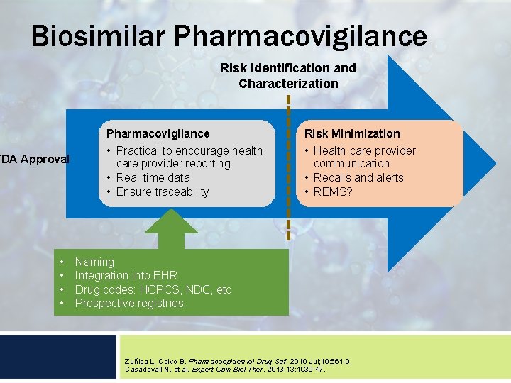 Biosimilar Pharmacovigilance Risk Identification and Characterization FDA Approval • • Pharmacovigilance Risk Minimization •
