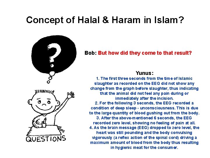 Concept of Halal & Haram in Islam? Bob: But how did they come to