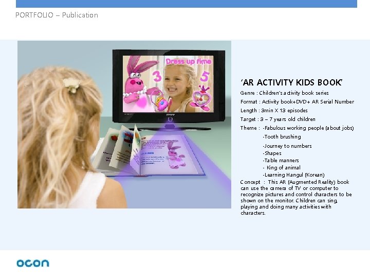 PORTFOLIO – Publication ‘AR ACTIVITY KIDS BOOK’ Genre : Children’s activity book series Format