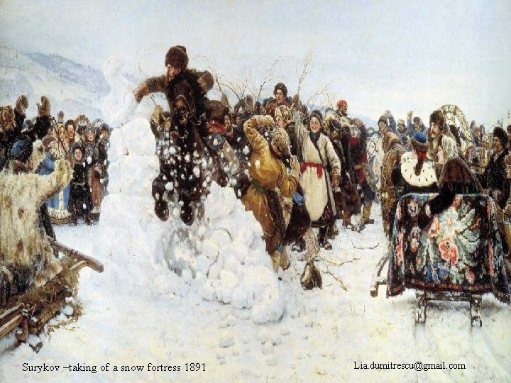 Surykov –taking of a snow fortress 1891 Lia. dumitrescu@gmail. com 