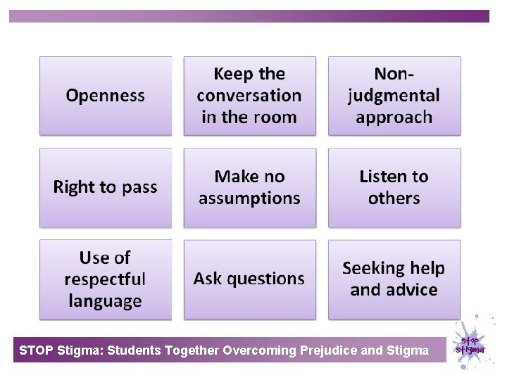 STOP Stigma: Students Together Overcoming Prejudice and Stigma 